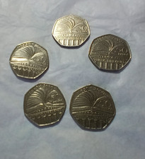 5 x 50p / 50 pence coins UK