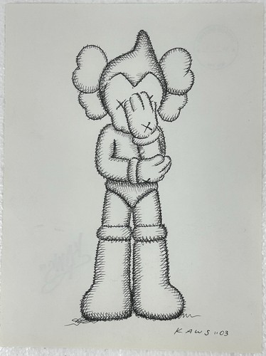 Kaws art drawing - art,