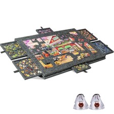 1000 Piece Puzzle Board Drawer Cover Portable Felt Fabric Jigsaw 30.3"x21.1"