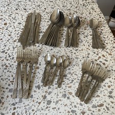 Discontinued Oneida Calina Cutlery Set Stainless Steel Spoons Forks x51