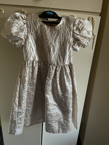 Girls beige flower girl dress - girls,