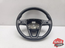 SEAT LEON MK3 MULTIFUNCTION LEATHER STEERING WHEEL 2014 5F0919719B
