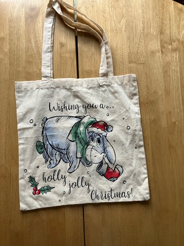 Eeyore christmas tote bag - eeyore, 36cm