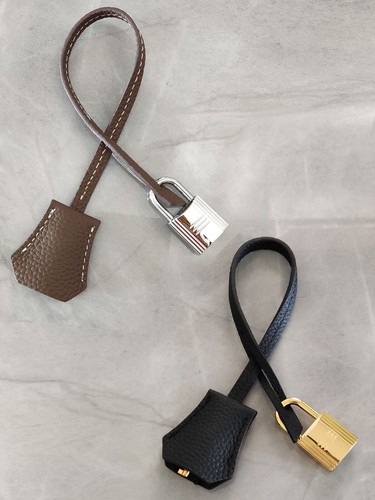 Real cowhide leather clochette - cowhide,