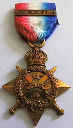 Ww1 mons star clasp pte - mons, &