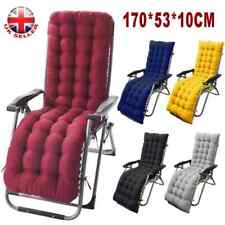 Sun Lounger Cushion Bench Chair Sunbed Garden Recliner Replacement Anti Slip Pad
