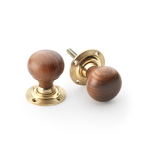 Wooden round door - wooden, handle