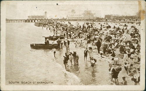 Yarmouth south beach 1916 - south,