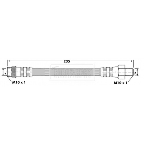 Brake hose for - hose, corsa