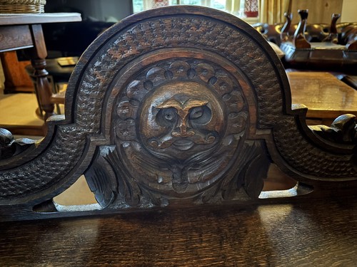 Victorian green man carved - victorian,