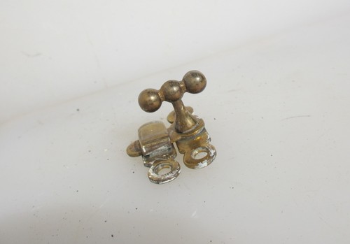 Mini vintage brass latch lock - latch,
