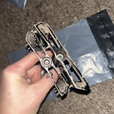 Superstar Nano Flat Pedals MTB black Anodised Alloy - NEEDS BEARING KIT 