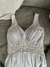 Silver Grey Embellished Prom