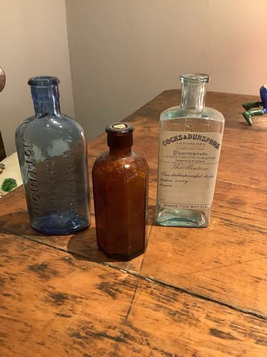 Set three old chemist shop - three,
