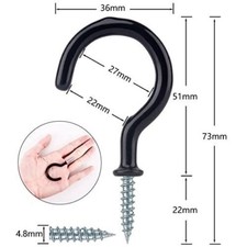 30 Pack Cup Hook Ceiling Hooks