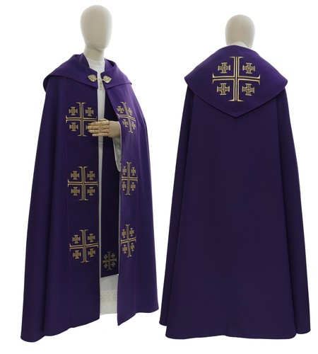 Purple violet gothic cope with - purple,