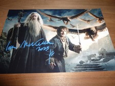 IAN McKELLEN signed 12X8 photo LORD OF THE RINGS THE HOBBIT+ COA