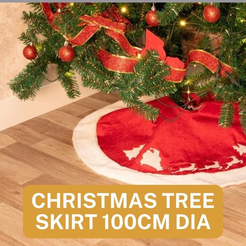 Christmas tree skirt 100cm dia - 100cm,