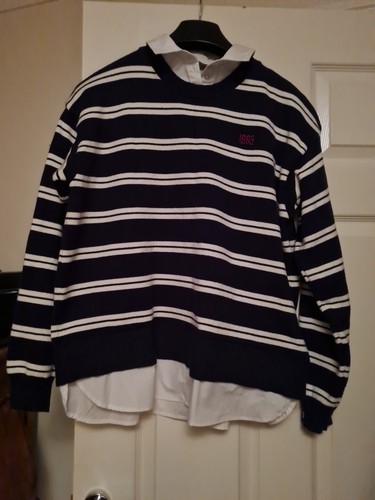 Primark ladies navy - ladies, navy/white