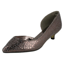 Ladies Savannah Cut Out Side Kitten Heel
