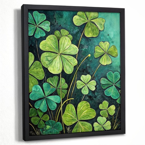 Four leaf clover shamrock - clover, wall