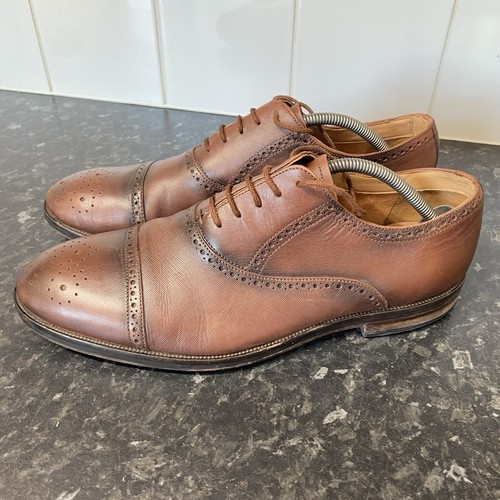 Mens brown leather clarks - leather,