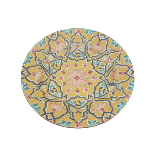 Melamine plate 22cm yellow - melamine,
