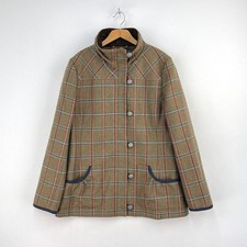 Dubarry Tweed Jacket Womens 16 Brown Wool Country Willow Bracken Field Coat