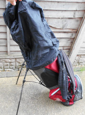 PING HOOFER 5 WAY STAND GOLF BAG RED / GREY GOOD CONDITION PLEASE READ