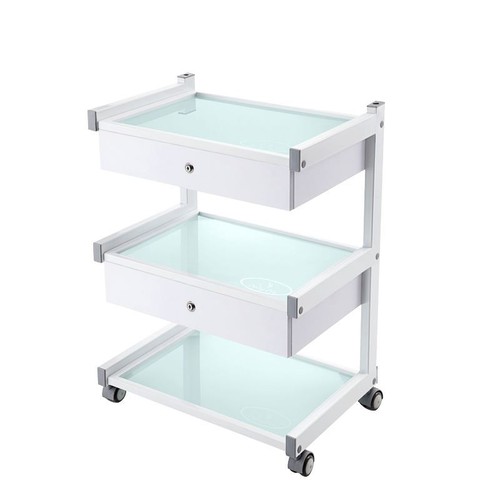 Glass salon trolley - glass,