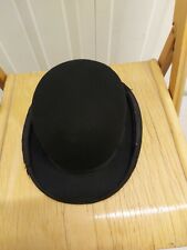 20TH CENTURY Vintage Dunn & Co. Black Bowler Hat BY Headwear specialist, London