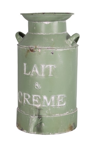 Vintage style milk churn tall - milk,