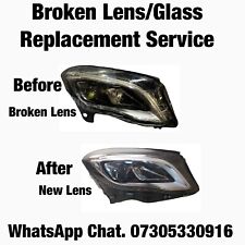 Mercedes Benz Broken Headlight Lens Cover Glass Replacement Service