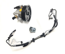 Power Steering Pump + High Pressure Pipes + One Use Nut for Ford Focus 2004-2011