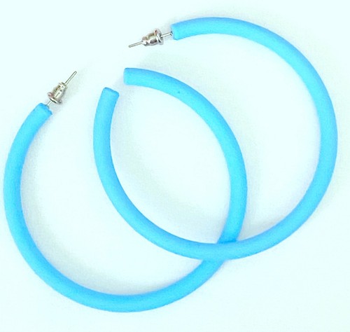 Neon hoop earrings 1980 - neon,