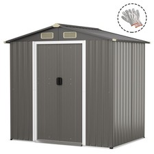 6x4FT Metal Garden Shed