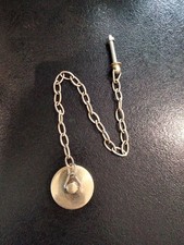 Gold Basin Plug And  Old Link Chain Set Vintage Rudge Good Pre Owned