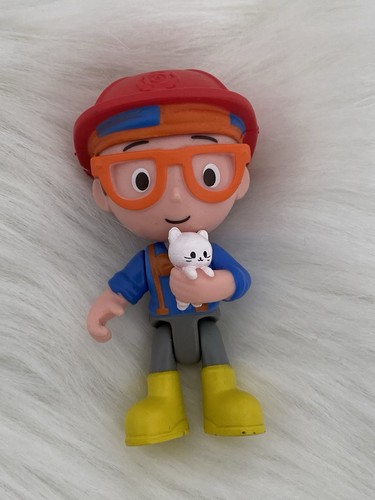 Blippi figure with - with, cat