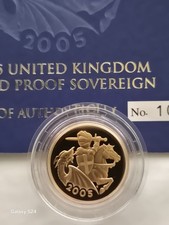 Excellent 2005 Gold Proof Sovereign, Could be Graded  as  "PF70 ULTRA CAMEO"