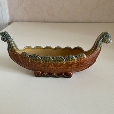 Wade Viking Dragon Ship Long Boat Trinket Dish Pottery Vintage 1970’s