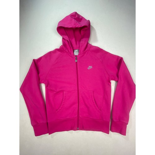 Nike pink zip - zip-up, l