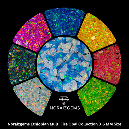 Crushed opal coarse gemstone - crushed,