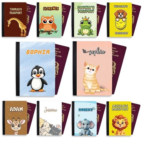 Personalised passport cover - personalised,