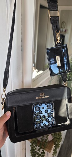 River island black crossbody - river,