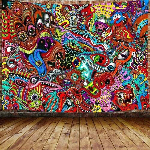 1970s psychedelic monster wall - 1970s,