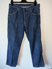 Wrangler Mens Jeans W34 L30 Blue Denim Regular Straight Leg Zip Fly Used