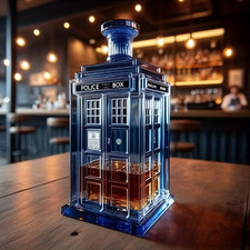 Creative Whiskey Bottle Phone Booth Red Wine Decanter Dining Table Glass Gifts