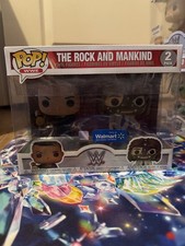 WWE The Rock and Mankind Figure Pop Vinyl 2-Pack Walmart Exclusive 