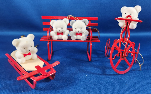 Avon set teddy bear - set, of