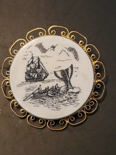 Vintage scrimshaw style - vintage,